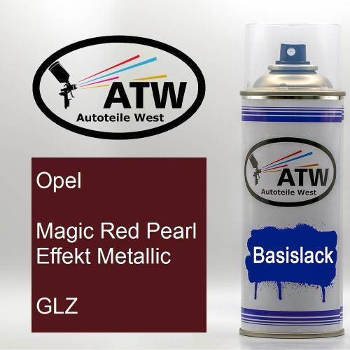 Opel, Magic Red Pearl Effekt Metallic, GLZ: 400ml Sprühdose, von ATW Autoteile West.